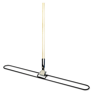 Boardwalk® Clip-on Dust Mop Handle, Lacquered Wood, Swivel Head, 1" Dia. X 60in Long freeshipping - TVN Wholesale